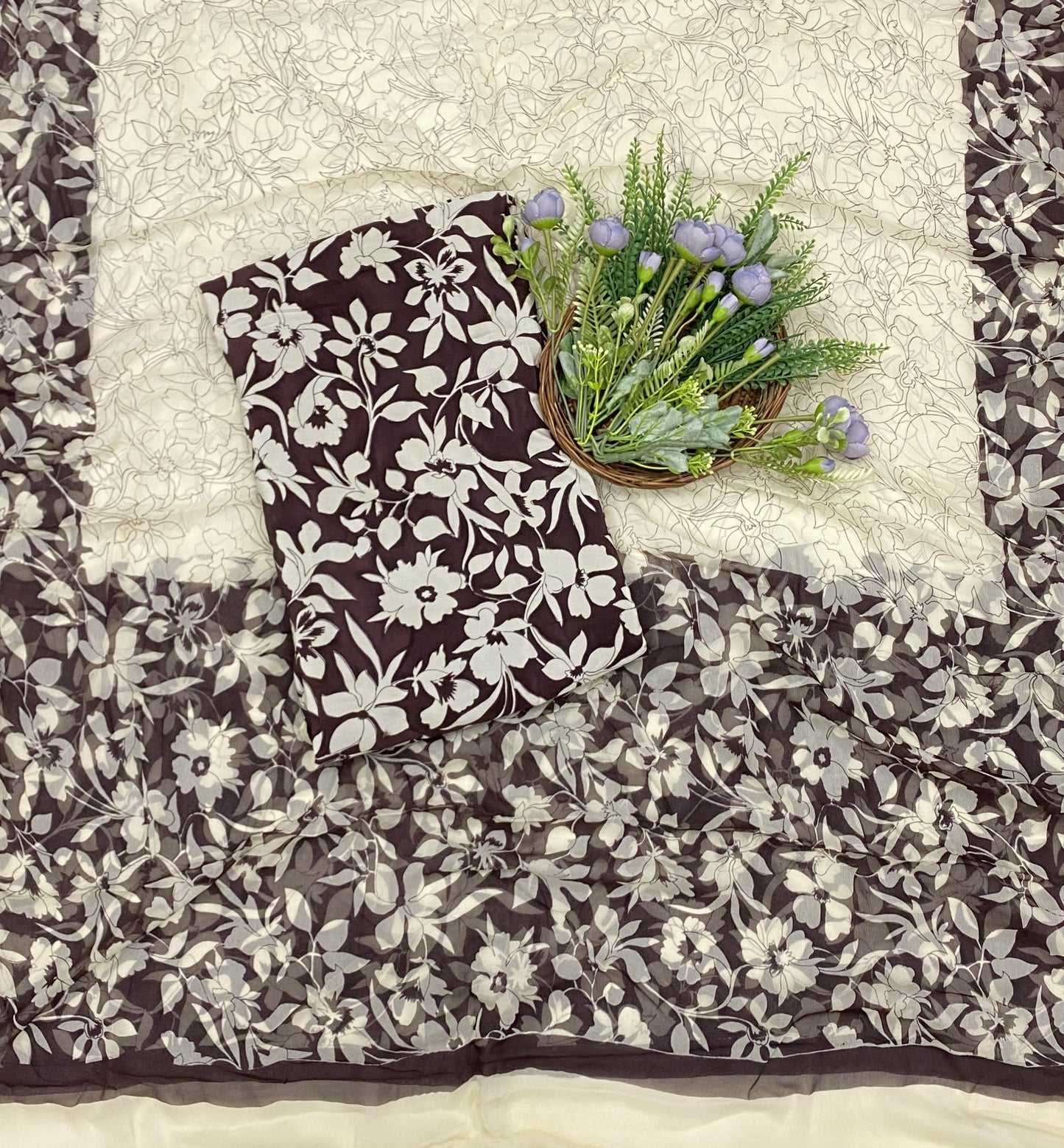 831B Crepe Coffee Brown Suit Fabric / CKC Crepe Suits