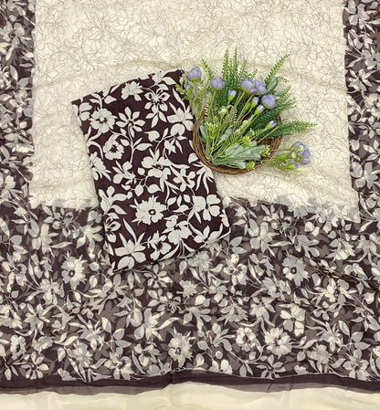 831B Crepe Coffee Brown Suit Fabric / CKC Crepe Suits
