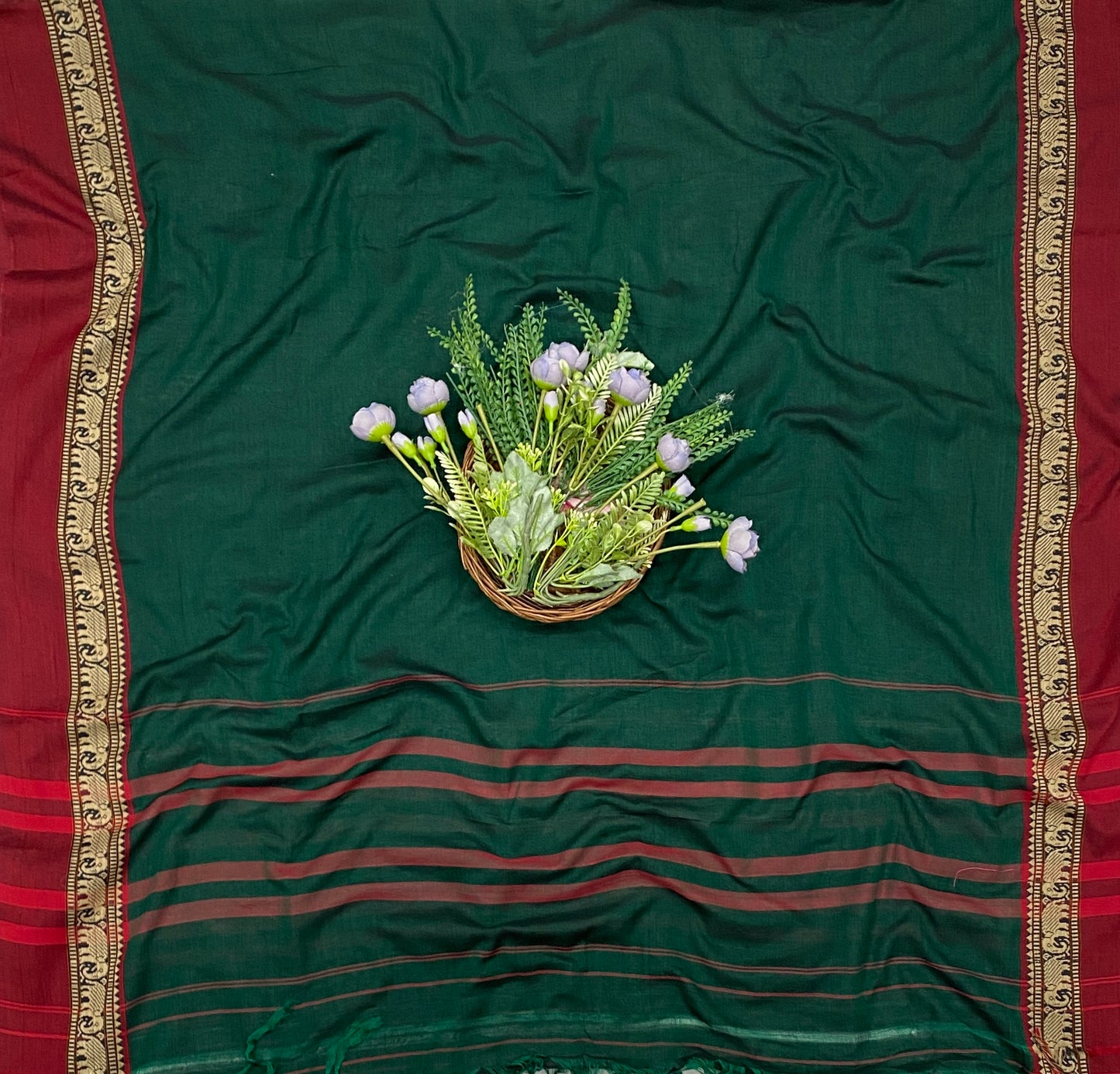 752B Cotton Dark Green Suit Fabric / CKC Cotton Bazaar