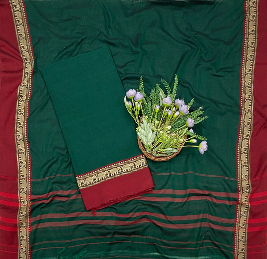 752B Cotton Dark Green Suit Fabric / CKC Cotton Bazaar