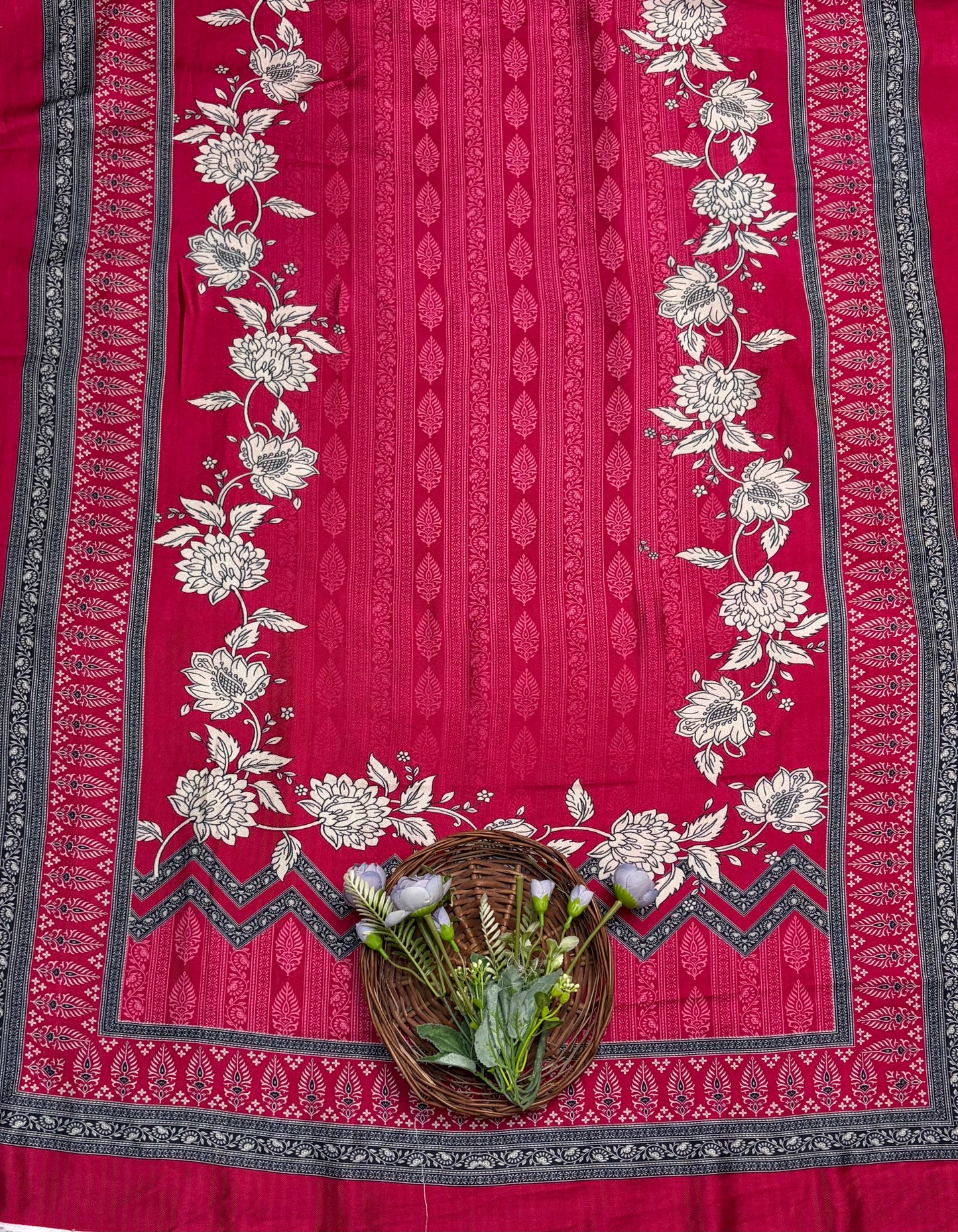 Pashmina Maroon Suit Fabric / CKC Winter Suits