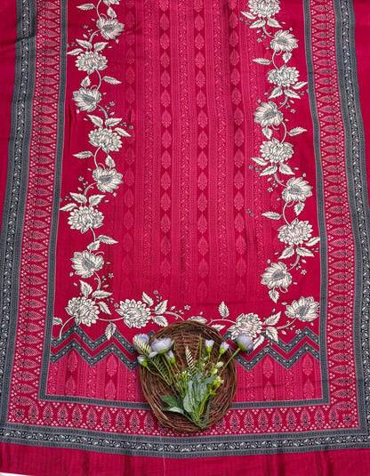 Pashmina Maroon Suit Fabric / CKC Winter Suits