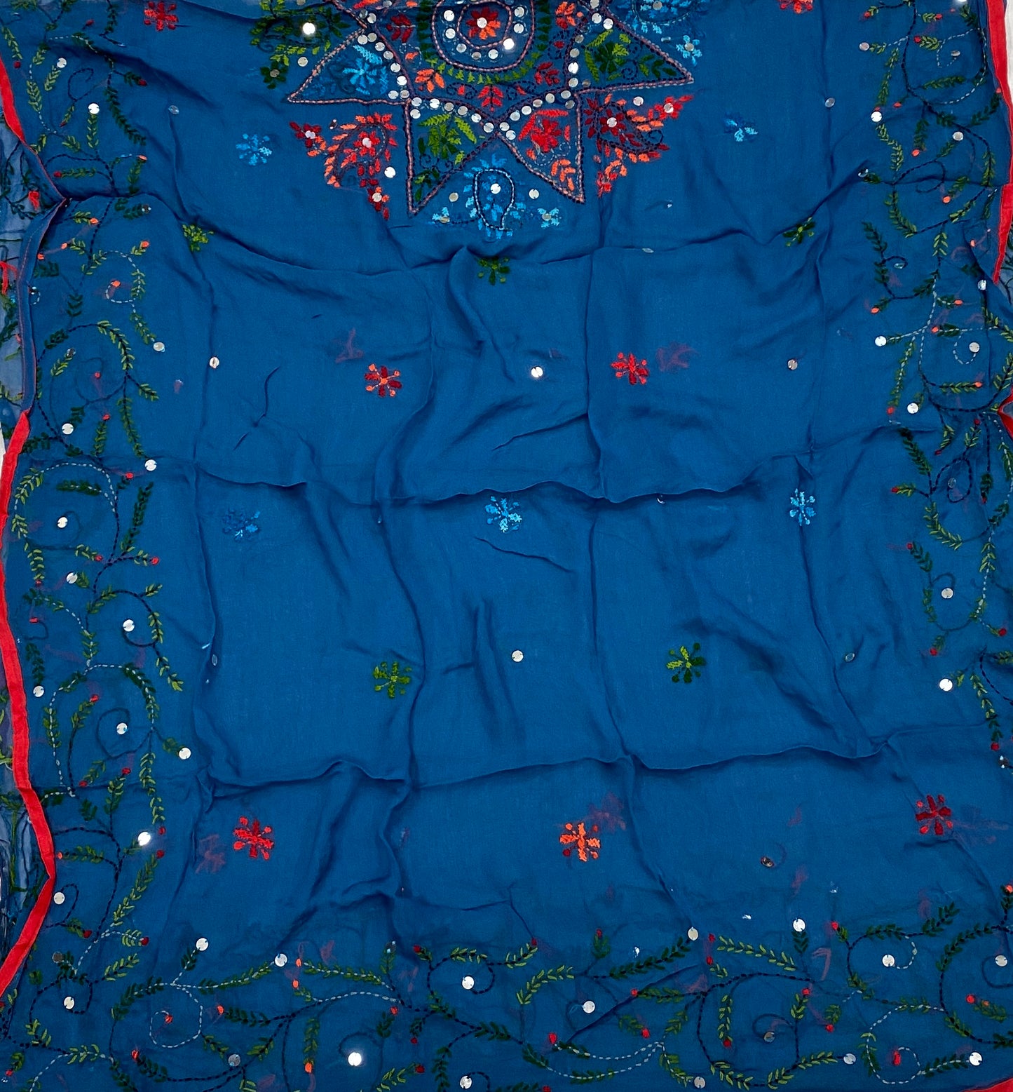 900B Georgette Prussian Blue Suit Fabric / CKC Georgette Suits