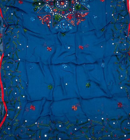 900B Georgette Prussian Blue Suit Fabric / CKC Georgette Suits