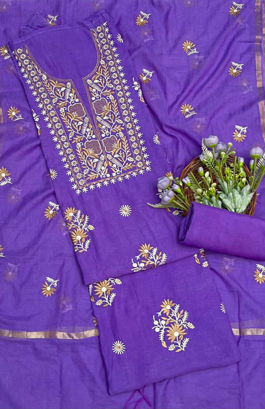 क्रेप गुलाबी सूट संग्रह / हाथ से पेंट किए गए सूट