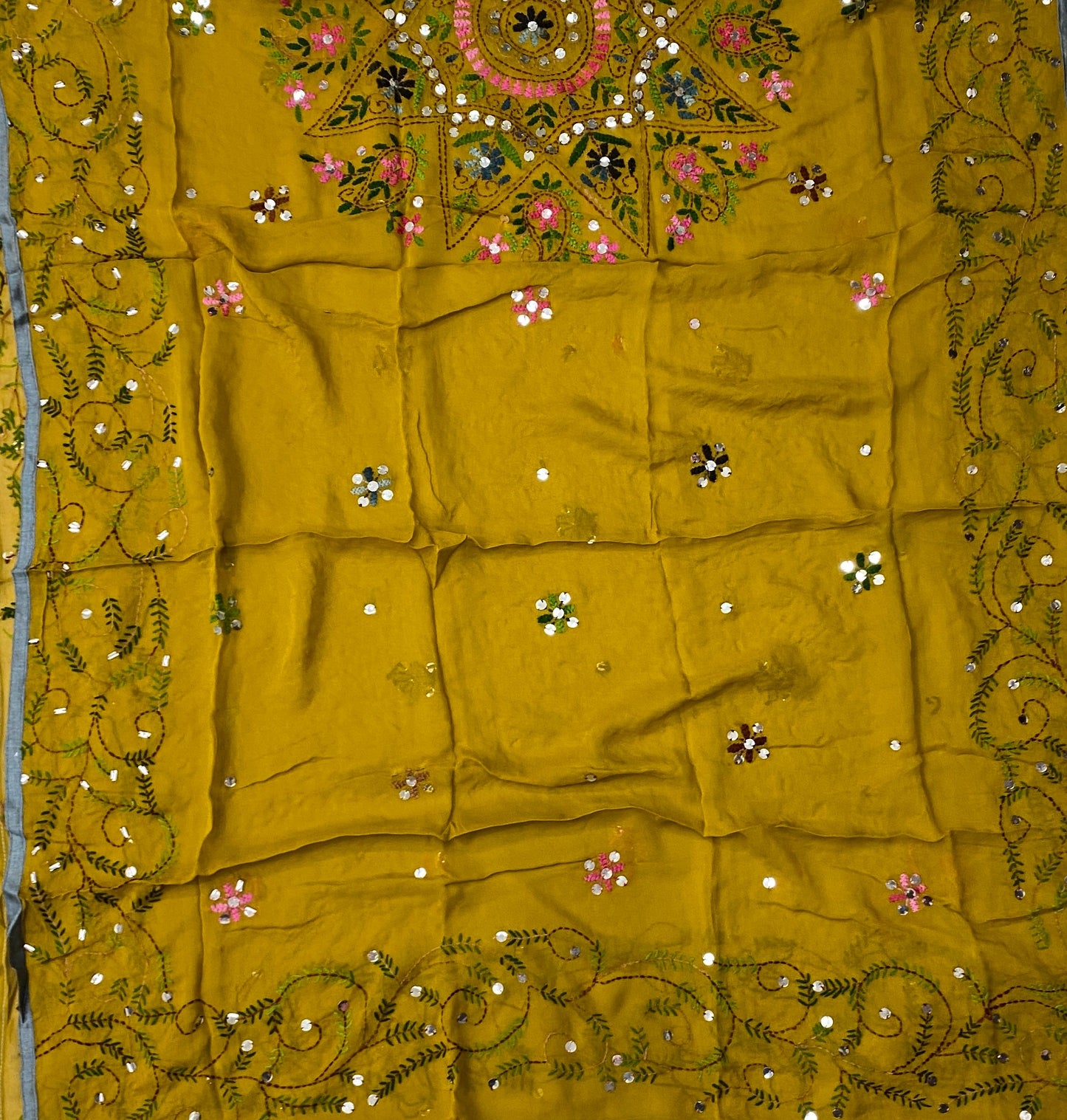 889B Georgette Mustard Suit Fabric / CKC Georgette Suits