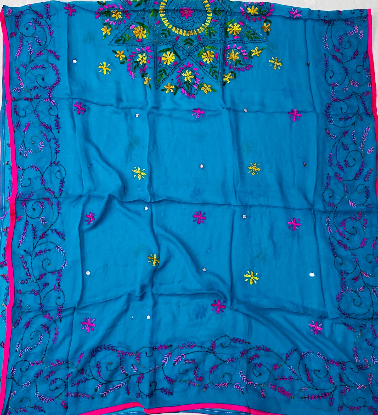 903B Georgette Sea Blue Suit Fabric / CKC Georgette Suits