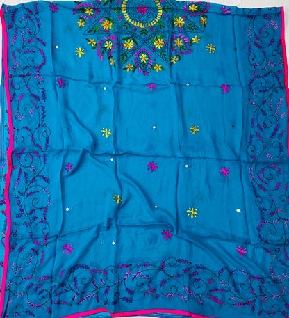 903B Georgette Sea Blue Suit Fabric / CKC Georgette Suits