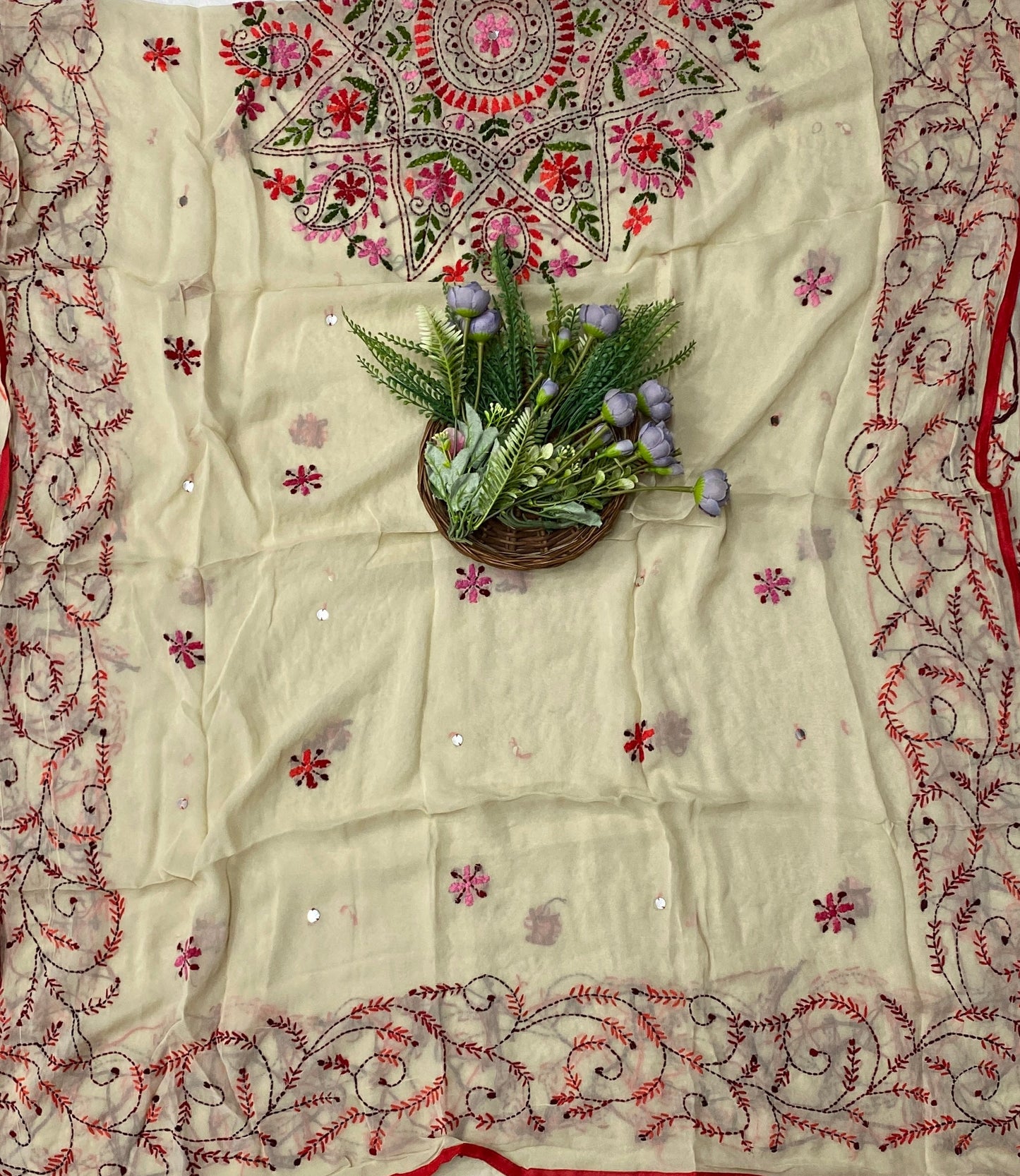 906B Georgette Off White Suit Fabric / CKC Georgette Suits