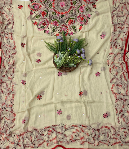 906B Georgette Off White Suit Fabric / CKC Georgette Suits