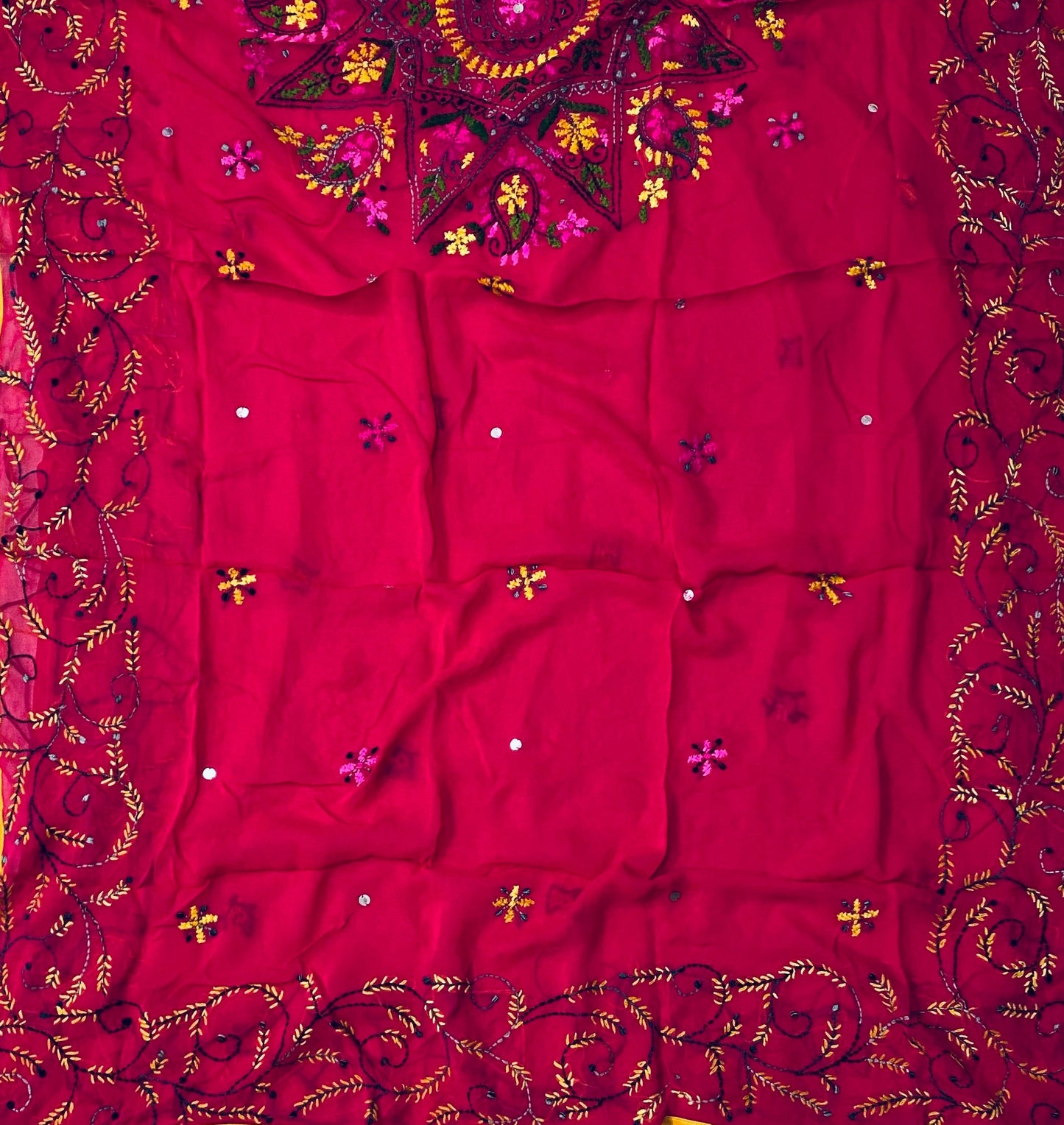 902B Georgette Magenta Suit Fabric / CKC Georgette Suits