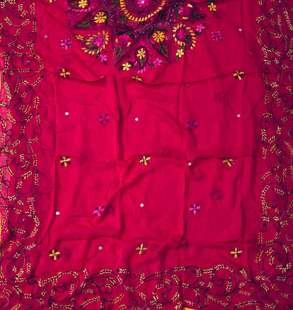 902B Georgette Magenta Suit Fabric / CKC Georgette Suits
