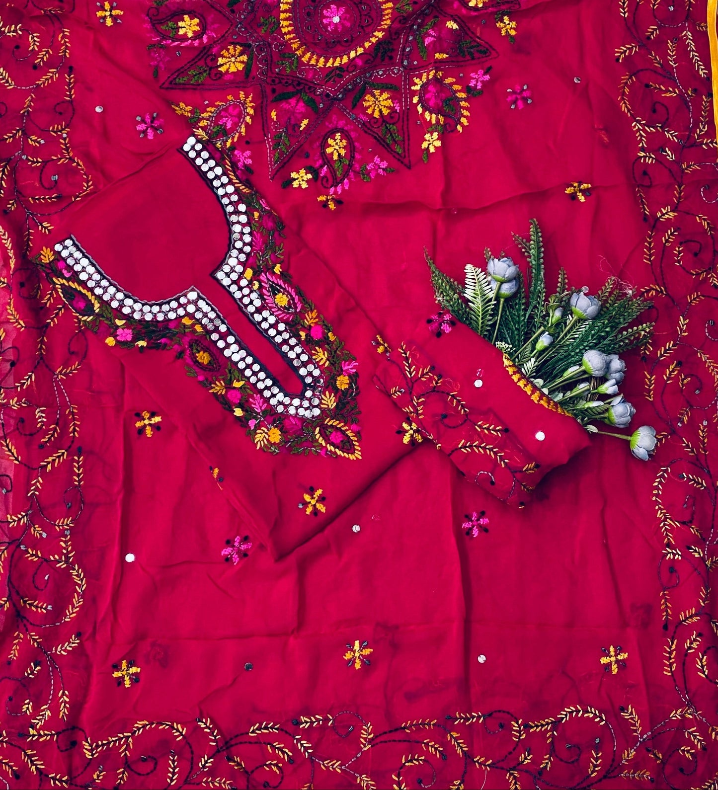 902B Georgette Magenta Suit Fabric / CKC Georgette Suits
