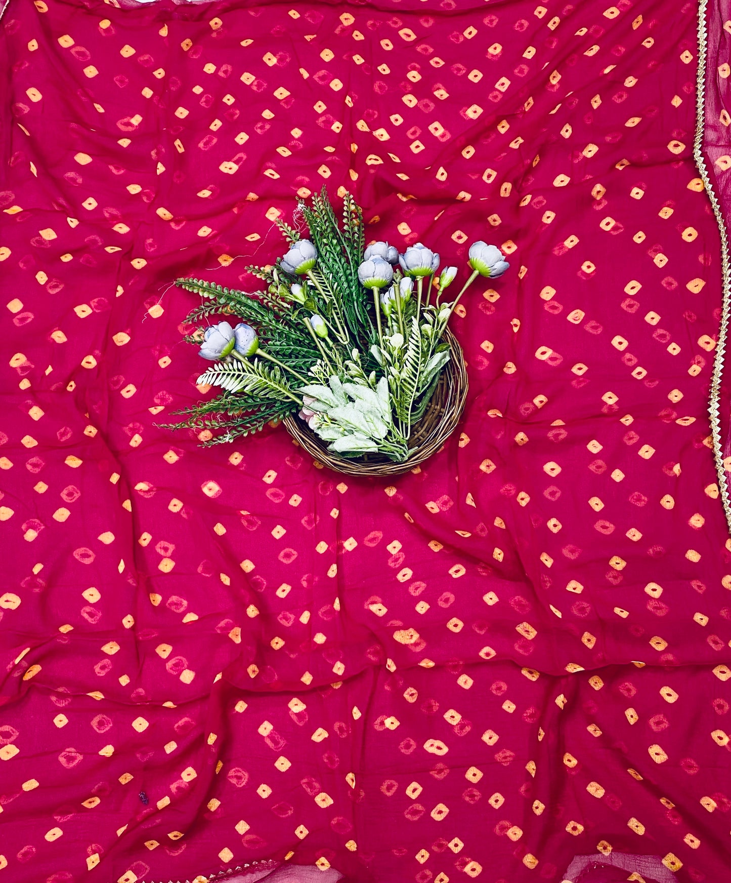 872B Crepe Magenta Suit Fabric / CKC Jaipuri Suits