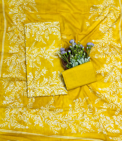 143A Muslin Yellow Suit Fabric / CKC Muslin Suits