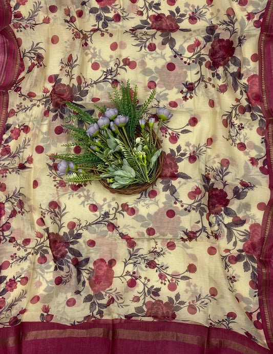 882B Pure Mul Cotton Magenta Suit Fabric / CKC Mul Cotton