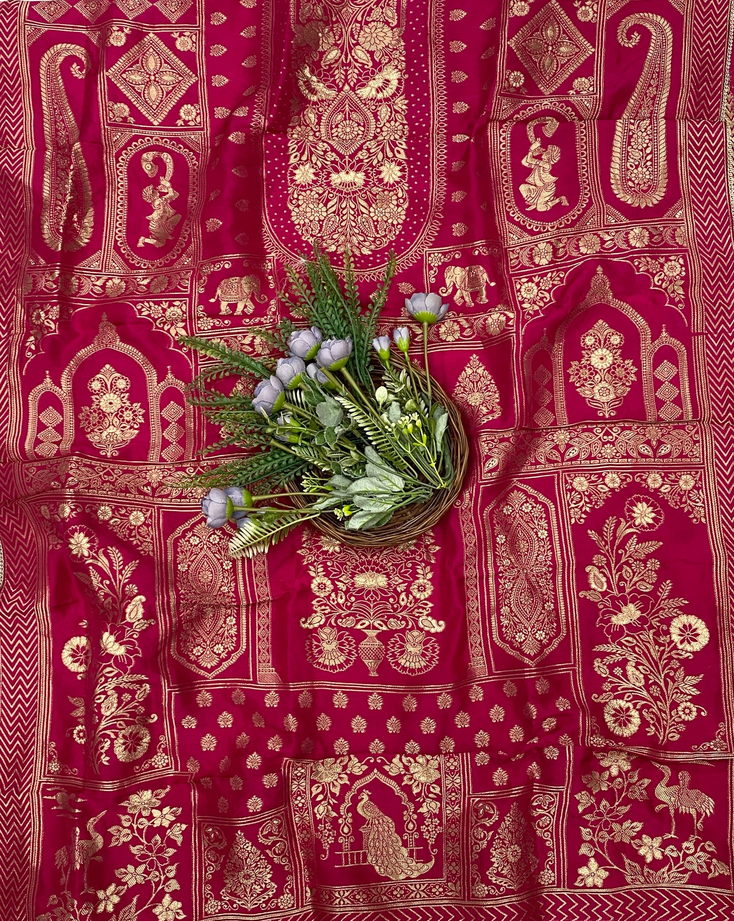 879B Dola Silk Magenta Suit Fabric/ CKC Partywear Collection
