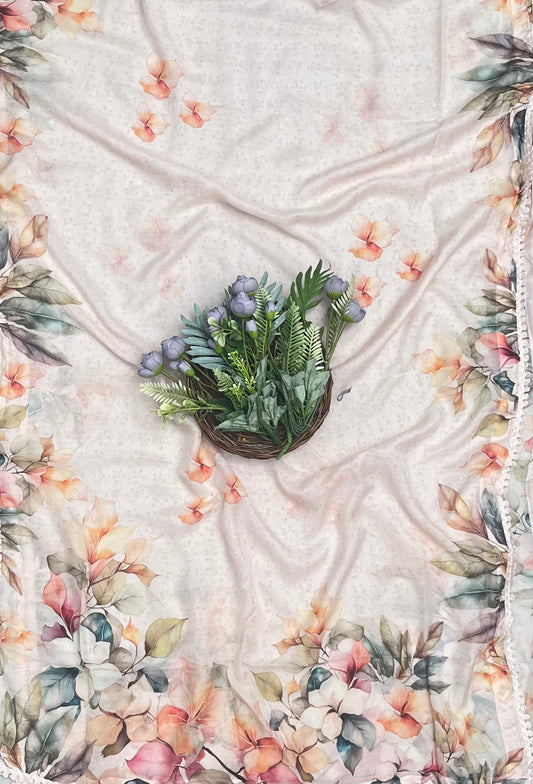 Cotton Light Peach Suit Fabric / CKC Cotton Bazaar
