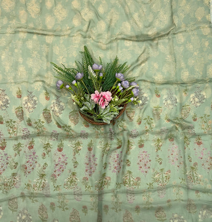 31C Crepe Dusty Green Suit Fabric / CKC Crepe Suits