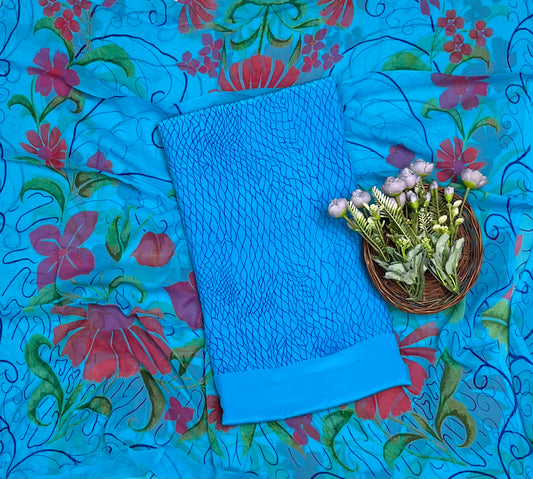 क्रेप स्किन विद ब्लैक सूट फ़ैब्रिक/ समर मार्केट कलेक्शन