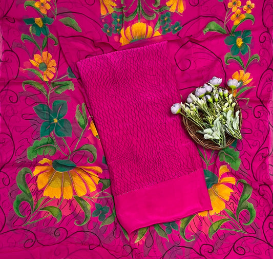 क्रेप स्किन विद ब्लैक सूट फ़ैब्रिक/ समर मार्केट कलेक्शन