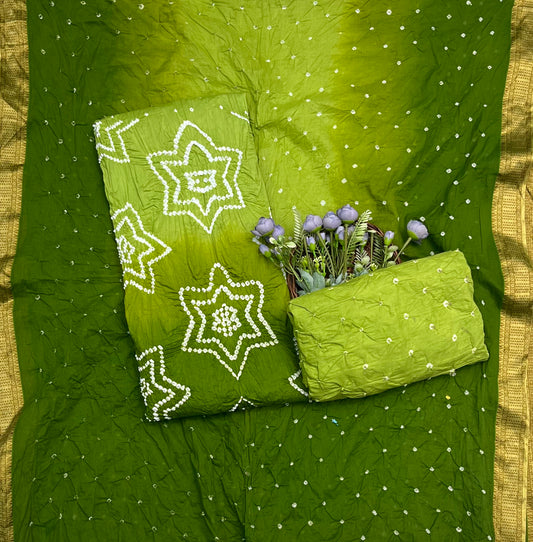 Jaipuri Green Suit Fabric / CKC Jaipuri Suits