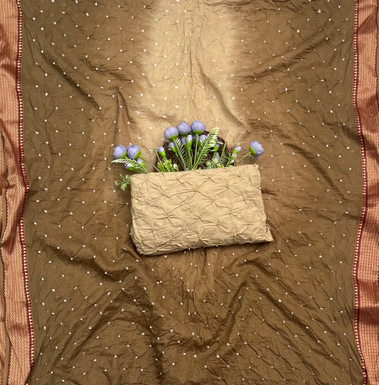 Jaipuri  Skin With Brown Suit Fabric / CKC Jaipuri Suits