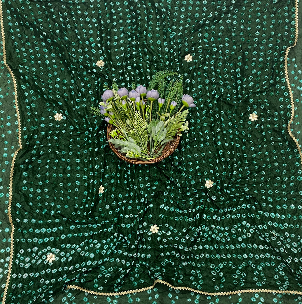 131C Jaipuri Silk Dark Green Suit Fabric / CKC Jaipuri Suits