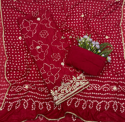 130C Jaipuri Silk Dark Red Suit Fabric / CKC Jaipuri Suits