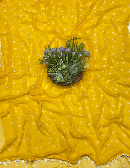 138C Jaipuri Crepe Yellow  Suit Fabric / CKC Jaipuri Suits