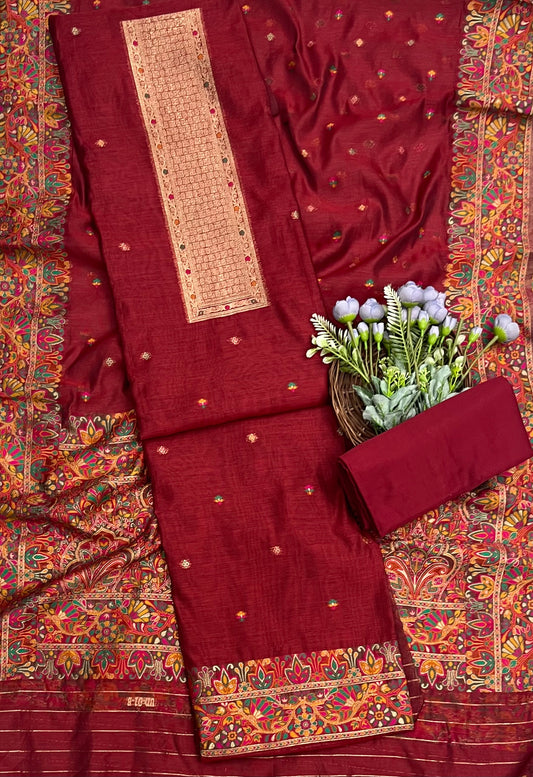 जॉर्जेट सी ग्रीन सूट फ़ैब्रिक / ईज़ी ब्रीज़ी PT-3