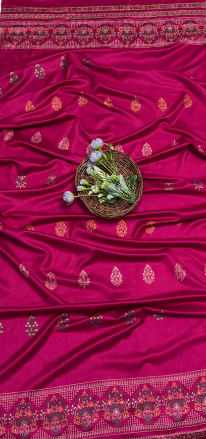 Pashmina Majenta Suit Fabric/ CKC Winter Suits