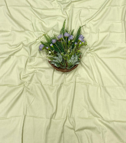 666C Linen Light Pista Green Suit Fabric/ CKC Mul Cotton