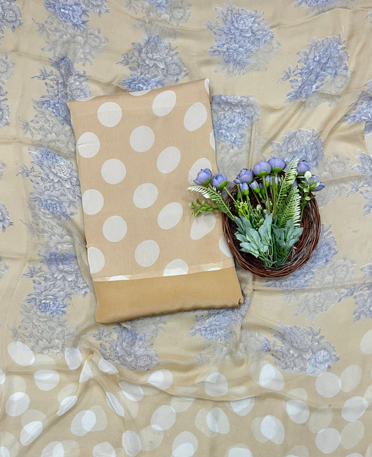 258 Chinon Polka Dot Light Skin Suit Fabric / CKC Polka Story