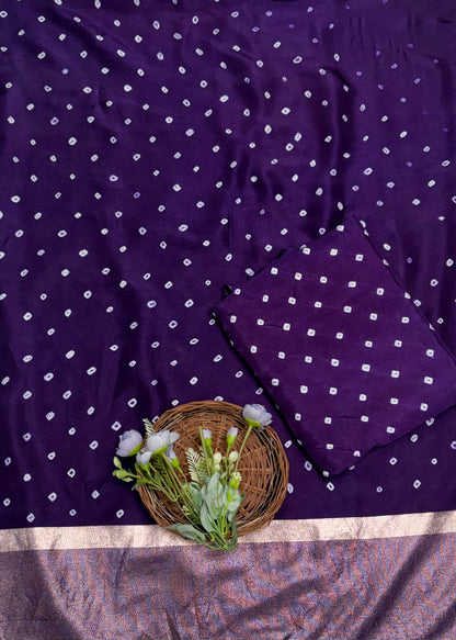 286B Jaipuri Crepe Dark Purple Suit Fabric / Jaipuri Suits