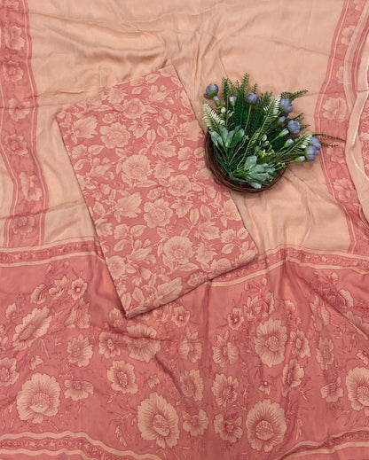 256C Crepe Light Peachy Pink Suit Fabric / CKC Crepe Suits