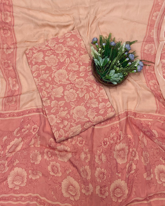256C Crepe Light Peachy Pink Suit Fabric / CKC Crepe Suits