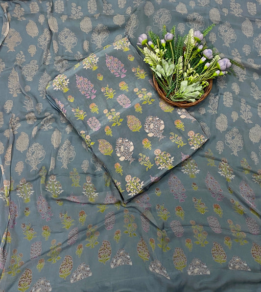 258C Crepe Dark Grey Suit Fabric / CKC Crepe Suits