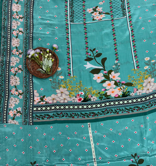 Crepe Blue Co-Ord Set Fabric / CKC Co-Ord Set Collection