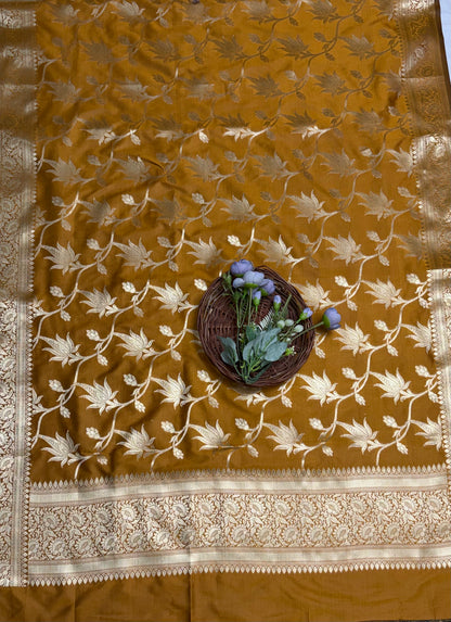CKC 889 Banarasi Silk Musturd Suit Fabric / CKC Banarasi Edit