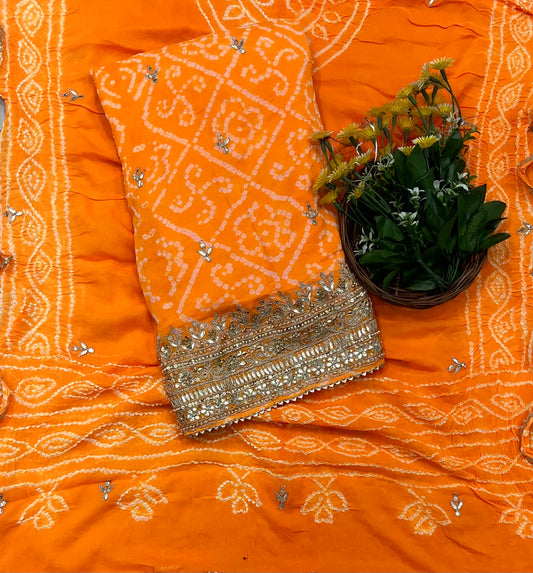 जॉर्जेट सी ग्रीन सूट फ़ैब्रिक / ईज़ी ब्रीज़ी PT-3