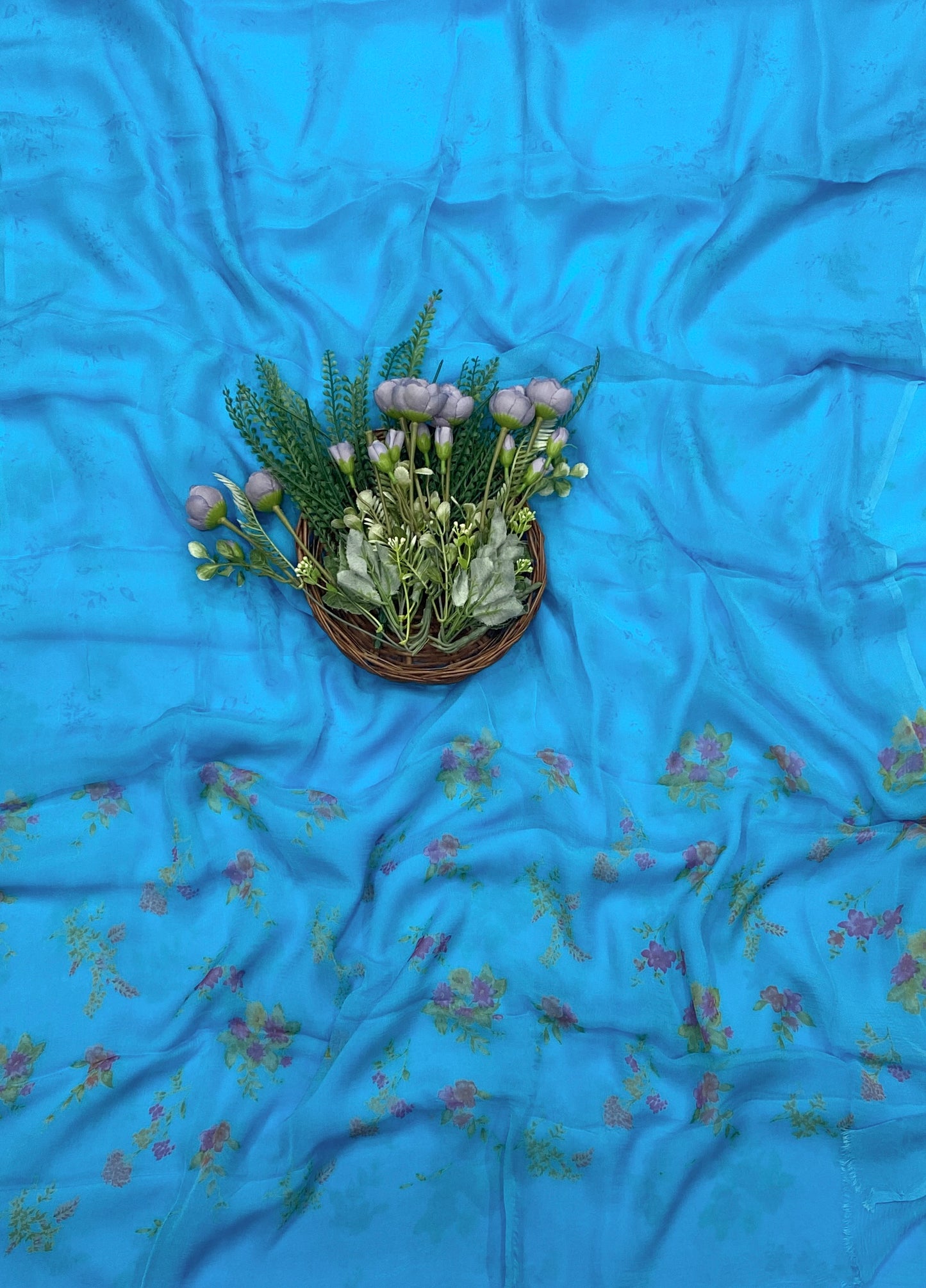 466C Crepe Blue Suit Fabric / CKC Crepe Suits