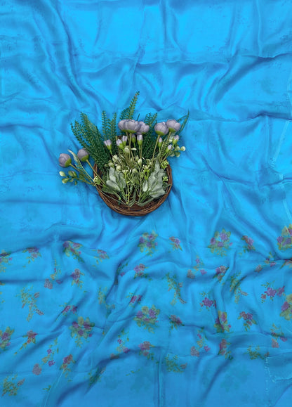 466C Crepe Blue Suit Fabric / CKC Crepe Suits