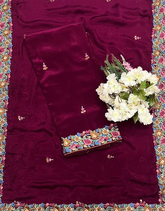 क्रेप स्किन विद ब्लैक सूट फ़ैब्रिक/ समर मार्केट कलेक्शन