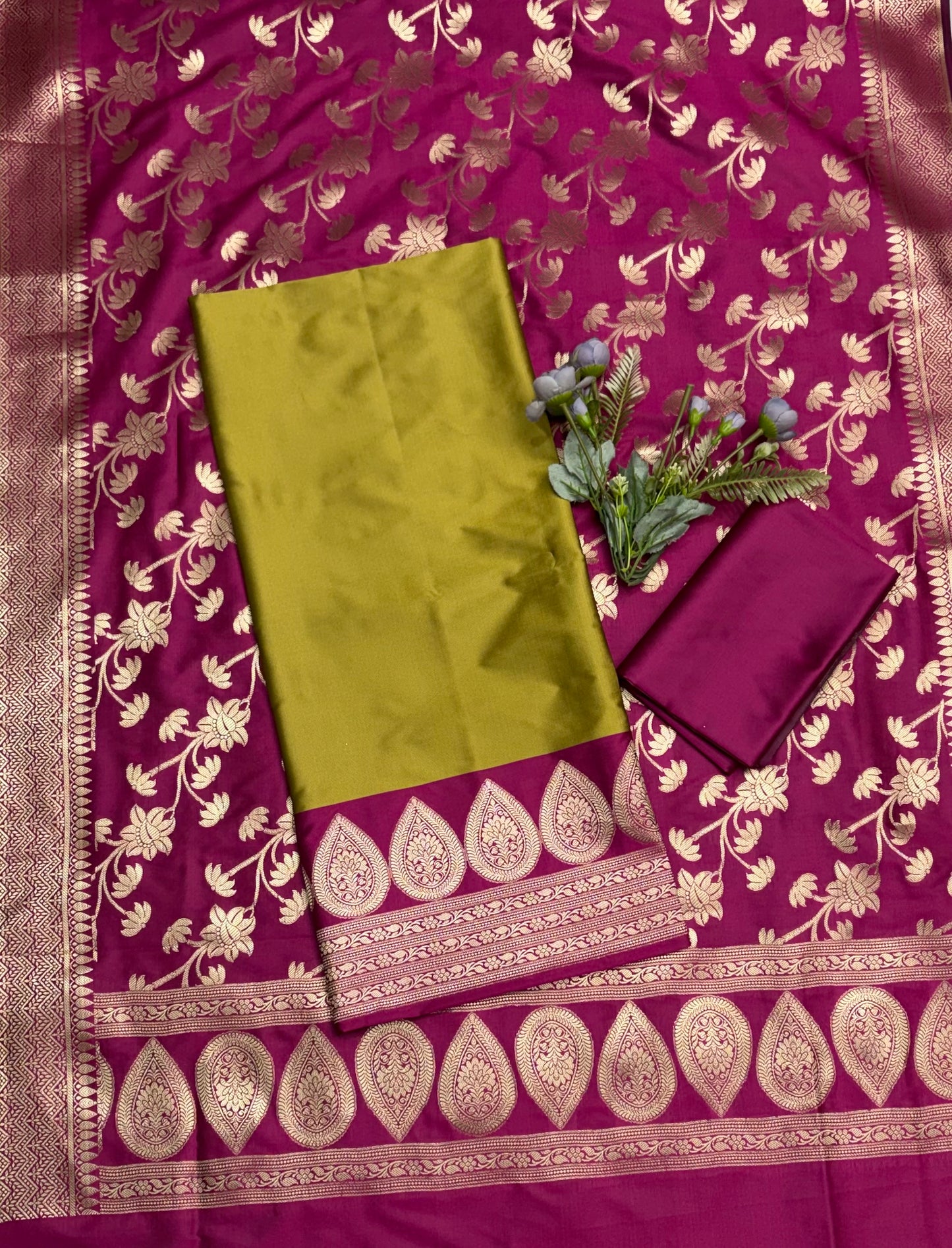 जॉर्जेट सी ग्रीन सूट फ़ैब्रिक / ईज़ी ब्रीज़ी PT-3