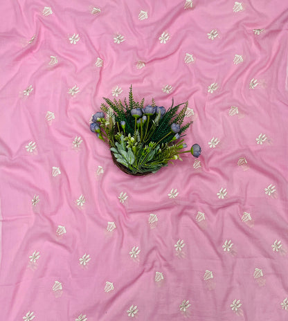 745B Mul Cotton Pink Color Suit Fabric / CKC Mul Cotton