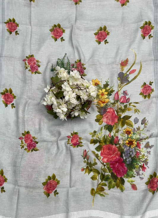 क्रेप गुलाबी सूट संग्रह / हाथ से पेंट किए गए सूट