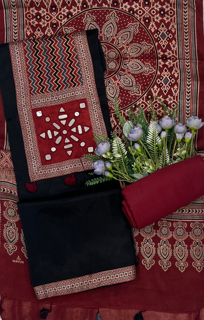 790B Modal Cotton Dark Blue Suit Fabric / CKC Jaipuri Suits
