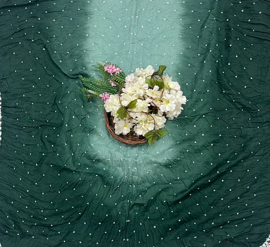 Jaipuri Peacock Green Suit Fabric / CKC Jaipuri Suits