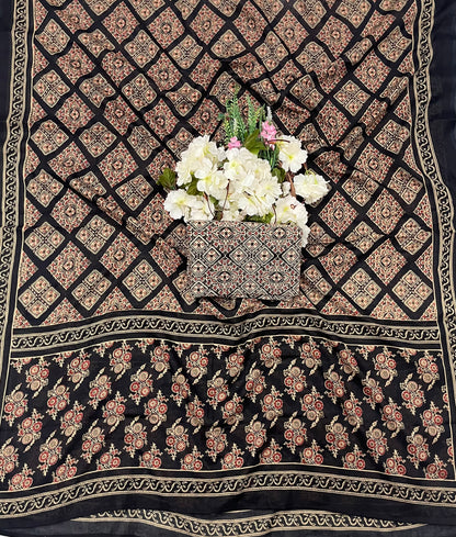 CKC 799 Cotton Black Suit Fabric/ CKC Cotton Bazaar